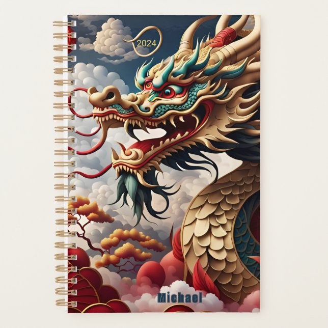 Chinese New Year Dragon 2024 personalized SP Planner (Front)