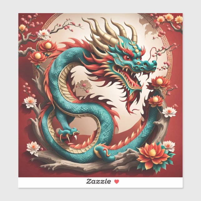 Chinese New Year Dragon 2024 VST01 Sticker (Sheet)