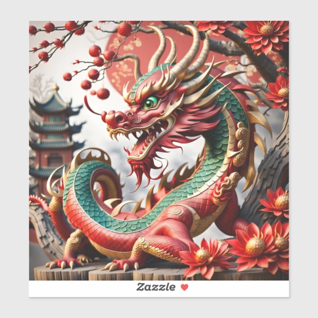 Chinese New Year Dragon 2024 VST02 Sticker (Sheet)