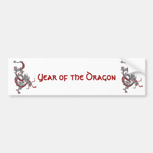 Chinese New Year Dragon Bumper Sticker