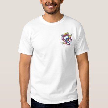 Chinese New Year Dragon Embroidered T-shirt by Year_of_Dragon_Tee at Zazzle