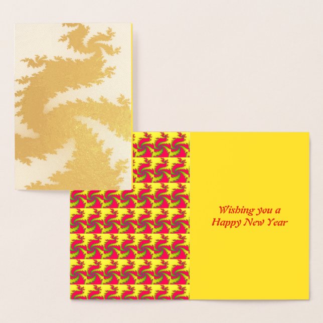 Chinese New Year Dragon Foil Card (Display)