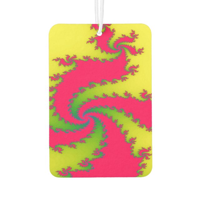 Chinese New Year Dragon Fractal Air Freshener (Back)