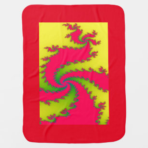 Chinese New Year Dragon Fractal Baby Blanket