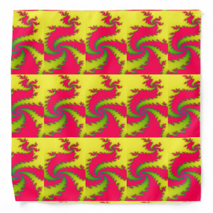 Chinese New Year Dragon Fractal Bandana