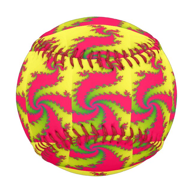 Chinese New Year Dragon Fractal Baseball (Front)