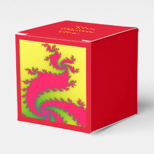 Chinese New Year Dragon Fractal Custom Favor Box