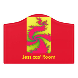Chinese New Year Dragon Fractal Custom Room Sign