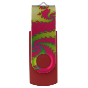 Chinese New Year Dragon Fractal Custom USB Drive
