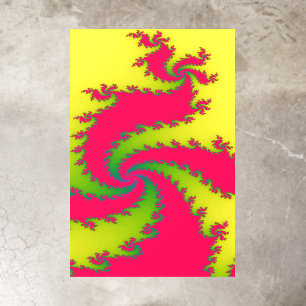 Chinese New Year Dragon Fractal Floor Decals