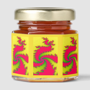 Chinese New Year Dragon Fractal Honey Jar Favors