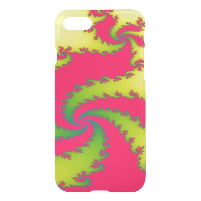 Chinese New Year Dragon Fractal iPhone Case (Back)