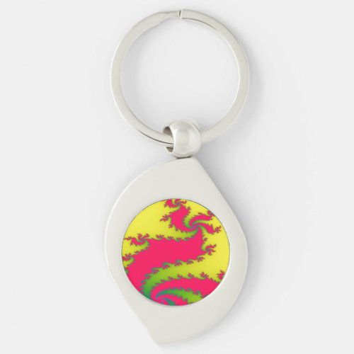 Chinese New Year Dragon Fractal Keychain