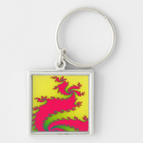 Chinese New Year Dragon Fractal Keychain
