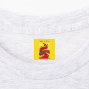 Chinese New Year Dragon Fractal Labels