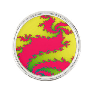 Chinese New Year Dragon Fractal Lapel Pin