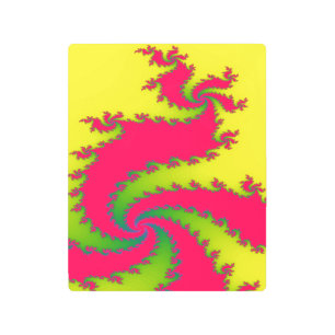 Chinese New Year Dragon Fractal Metal Art Prints