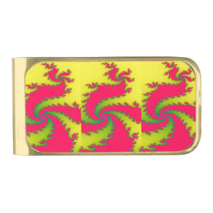 Chinese New Year Dragon Fractal Money Clip