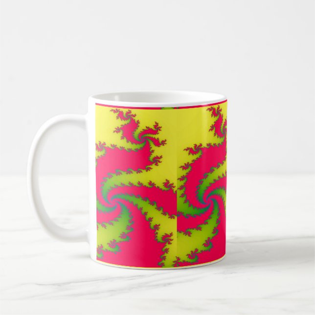 Chinese New Year Dragon Fractal Mug (Left)