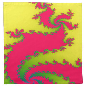 Chinese New Year Dragon Fractal Party Napkin