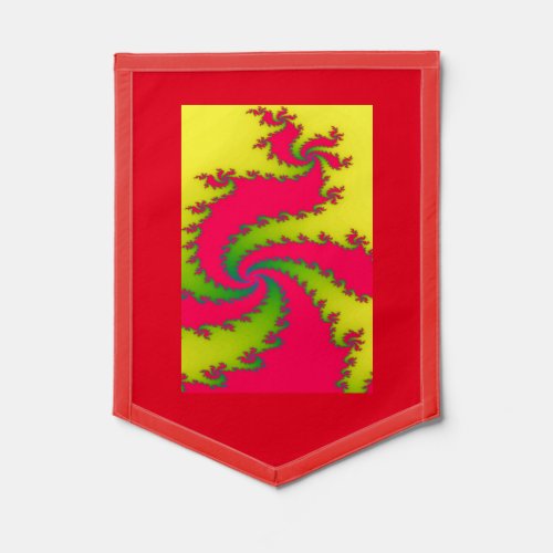 Chinese New Year Dragon Fractal Pennant