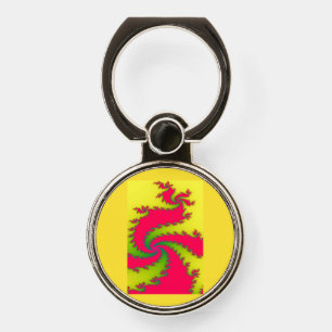 Chinese New Year Dragon Fractal Phone Ring Stand