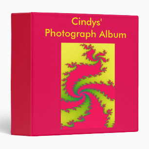 Chinese New Year Dragon Fractal Photograph Album Binder