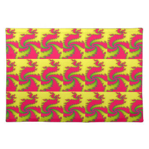 Chinese New Year Dragon Fractal Placemat