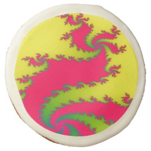Chinese New Year Dragon Fractal Sugar Cookie