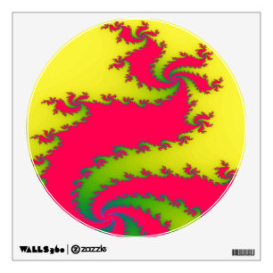Chinese New Year Dragon Fractal Wall Decal