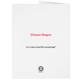 Chinese New Year Dragon Giant Greeting Card (Back)
