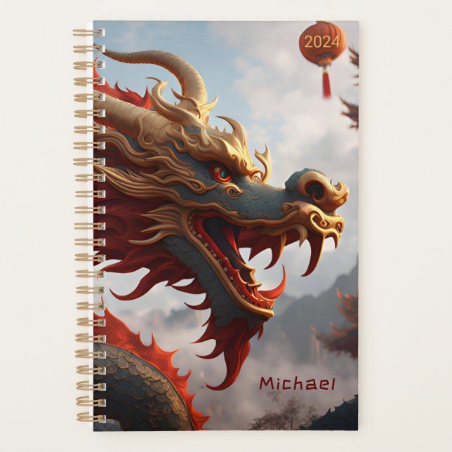 Chinese New Year Dragon personalized SP Planner (Front)