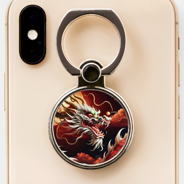 Chinese New Year Dragon Zodiac Birthday PhR03 Phone Ring Stand (Close Up)