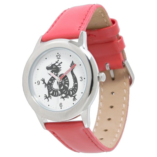 Chinese New Year Dragon Zodiac Birthday Watch (Angled)