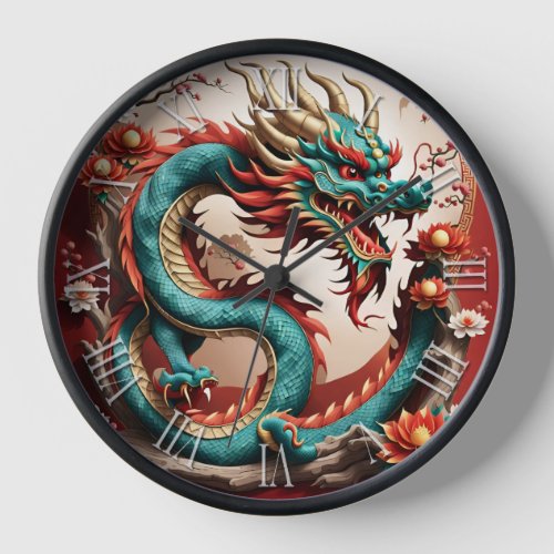 Chinese New Year Dragon Zodiac Birthday WC4 Clock