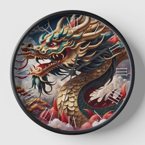 Chinese New Year Dragon Zodiac Birthday WC4 Clock