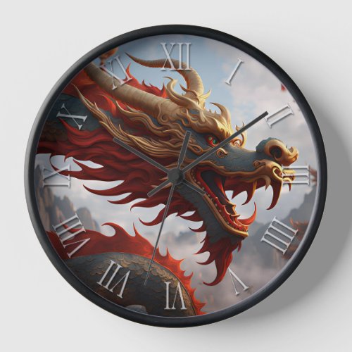 Chinese New Year Dragon Zodiac Birthday WC Clock