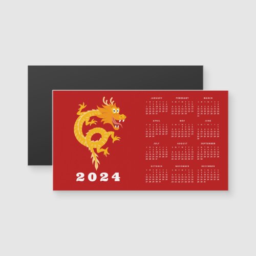 Chinese New Year Dragon Zodiac Calendar 2024