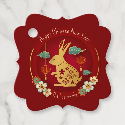 Chinese New Year Gift Tags Year of the Rabbit