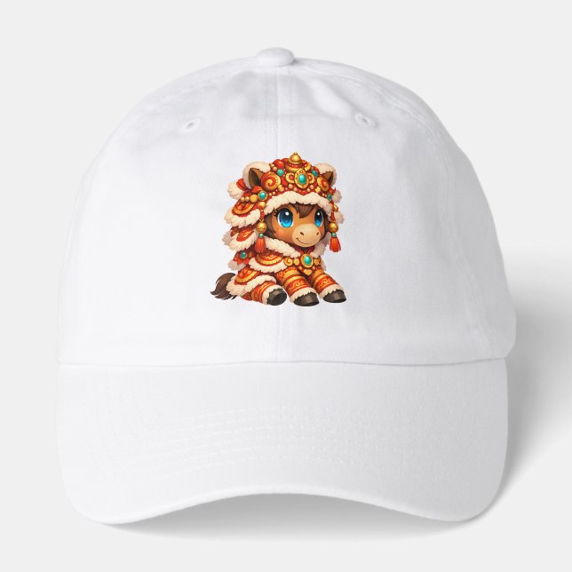 Chinese New Year Horse 2026 Zodiac Hat (Front)