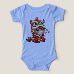 Chinese New Year Horse 2026 Zodiac Infant T-shirt