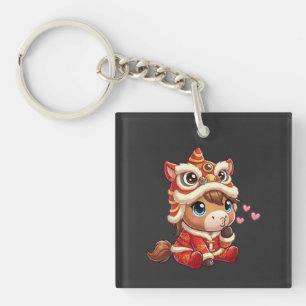 Chinese New Year Horse 2026 Zodiac Keychain
