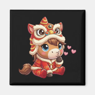 Chinese New Year Horse 2026 Zodiac Magnet