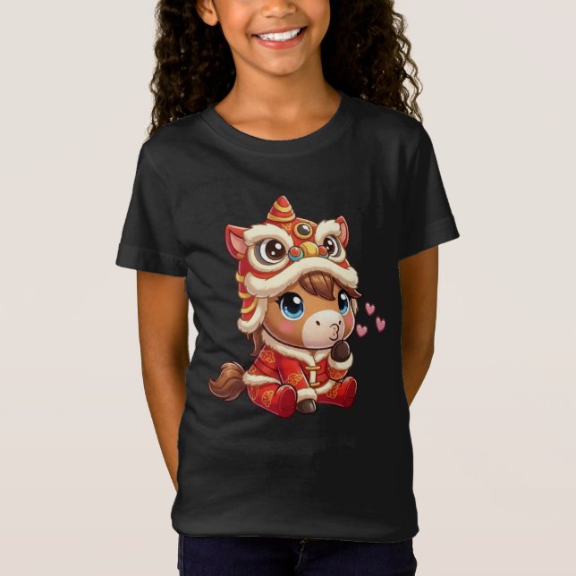 Chinese New Year Horse 2026 Zodiac T-Shirt (Front)