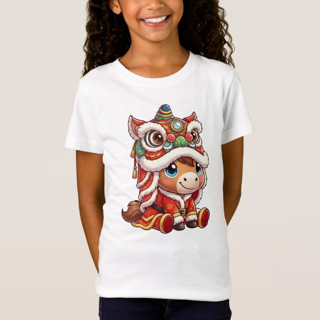 Chinese New Year Horse 2026 Zodiac T-Shirt (Front)