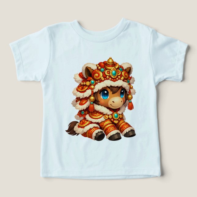 Chinese New Year Horse 2026 Zodiac Toddler T-shirt (Design Front)