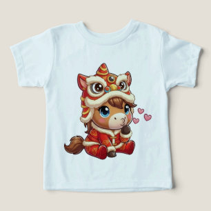 Chinese New Year Horse 2026 Zodiac Toddler T-shirt