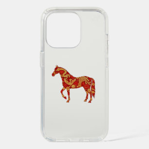 Chinese New Year Horse with Dragon Phoenix iPhone 15 Pro Case