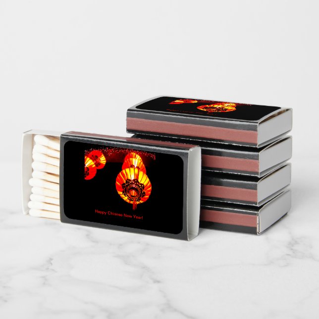 Chinese New Year Lantern Matchboxes (Stacked)