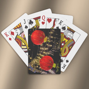 Chinese New Year Lanterns Poker Cards
